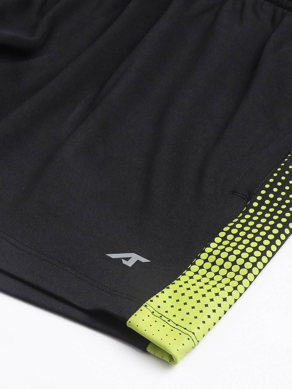 Womens Black Anti-static Soft-touch Slim-fit Training Shorts - view 11