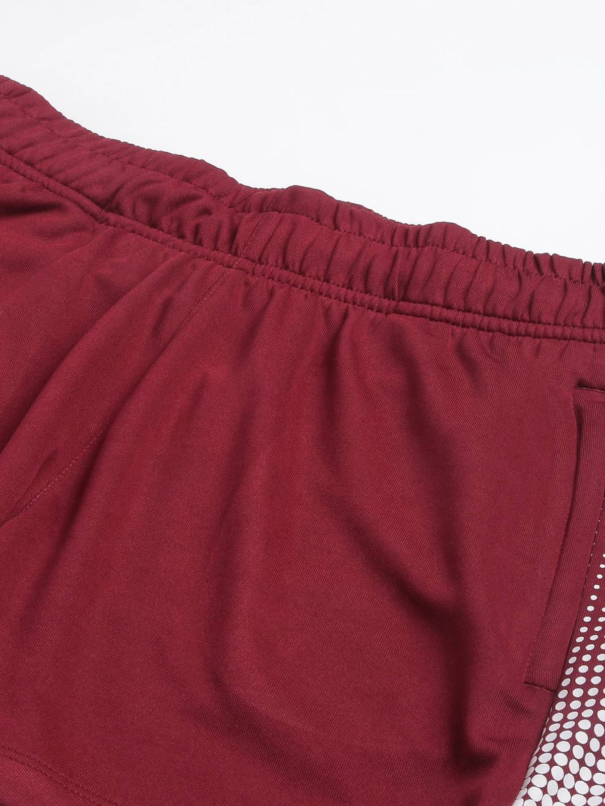 Womens Red Plum Anti-static Soft-touch Slim-fit Training Shorts - view 9