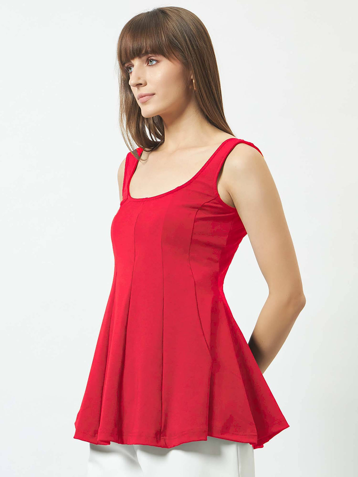 Women Black Peplum Top | pt51 - view 18