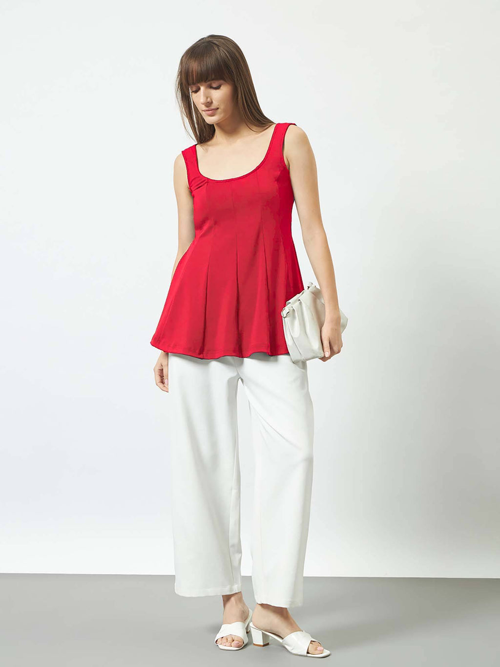 Women Black Peplum Top | pt51 - view 20