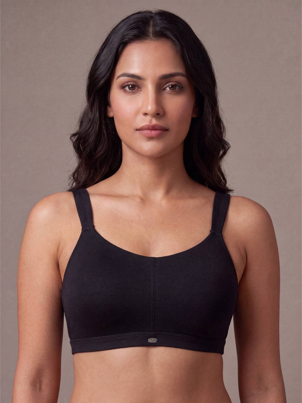 Women Full Coverage Padded Non-Wired High Impact Cotton Sports Bra - Grey | sb09 - view 7