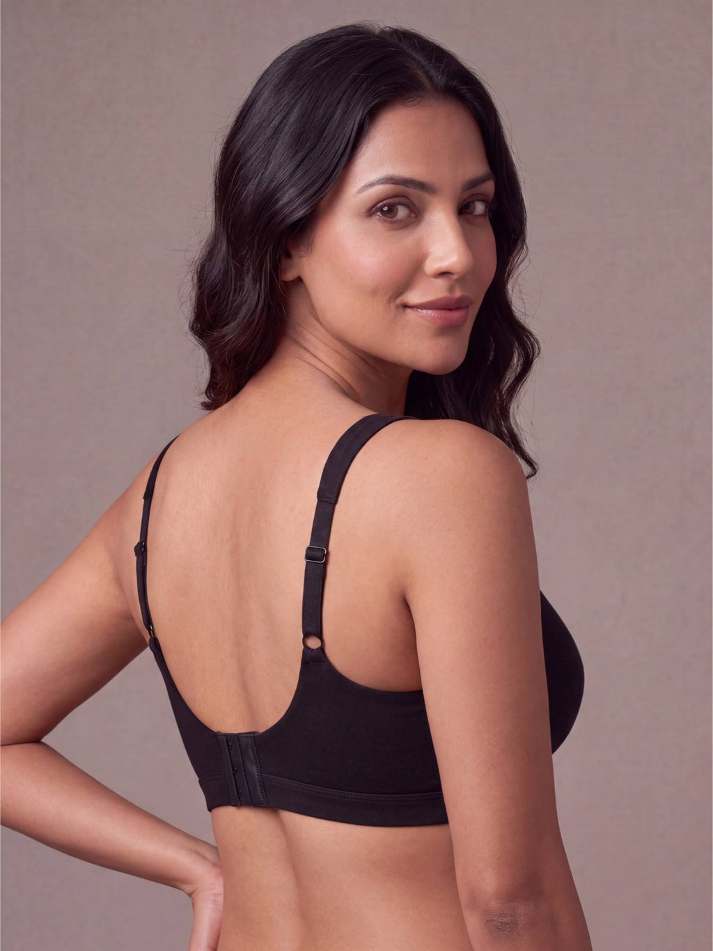Women Full Coverage Padded Non-Wired High Impact Cotton Sports Bra - Grey | sb09 - view 8