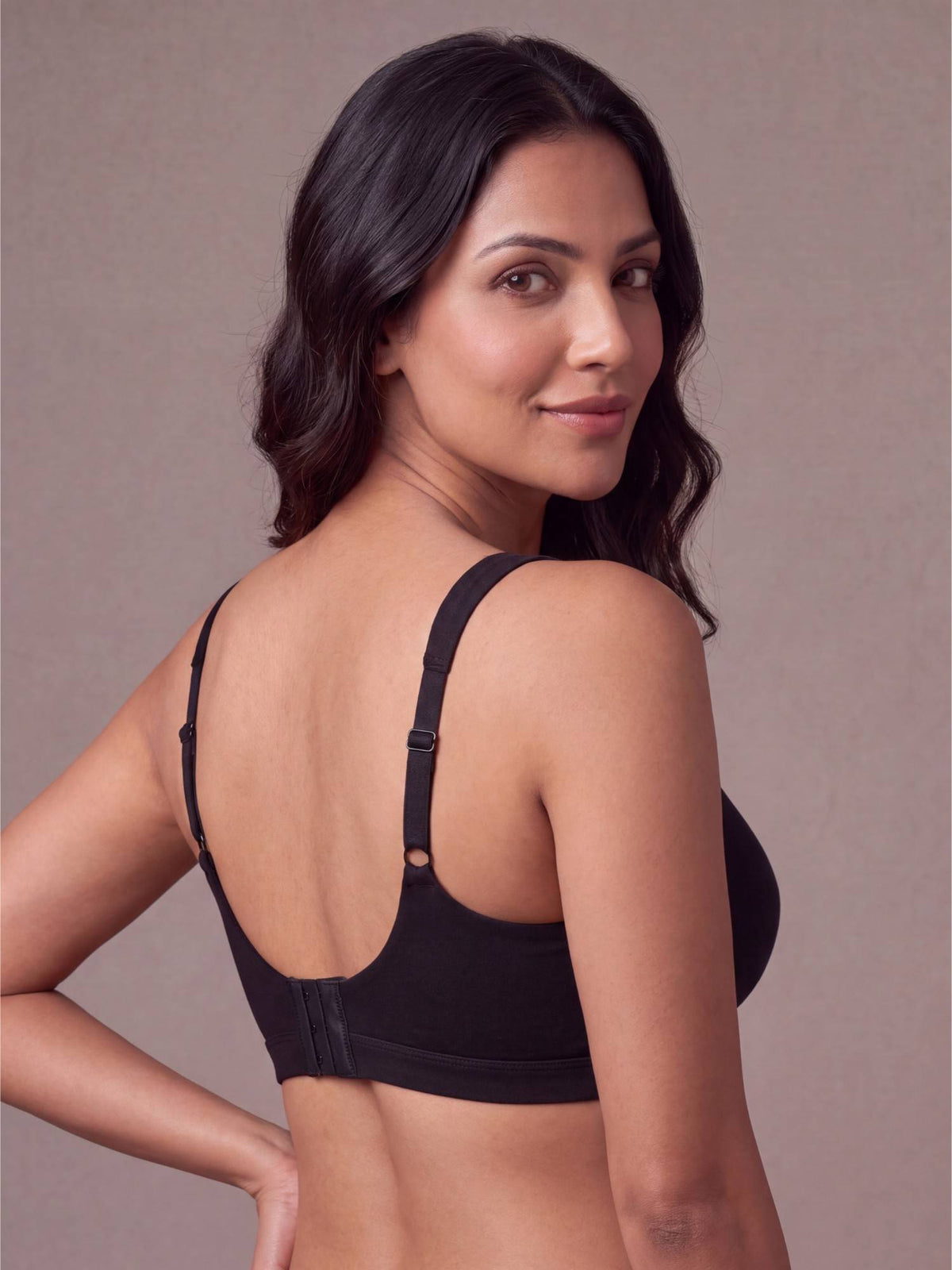 Women Full Coverage Padded Non-Wired High Impact Cotton Sports Bra - Grey | sb09 - view 8