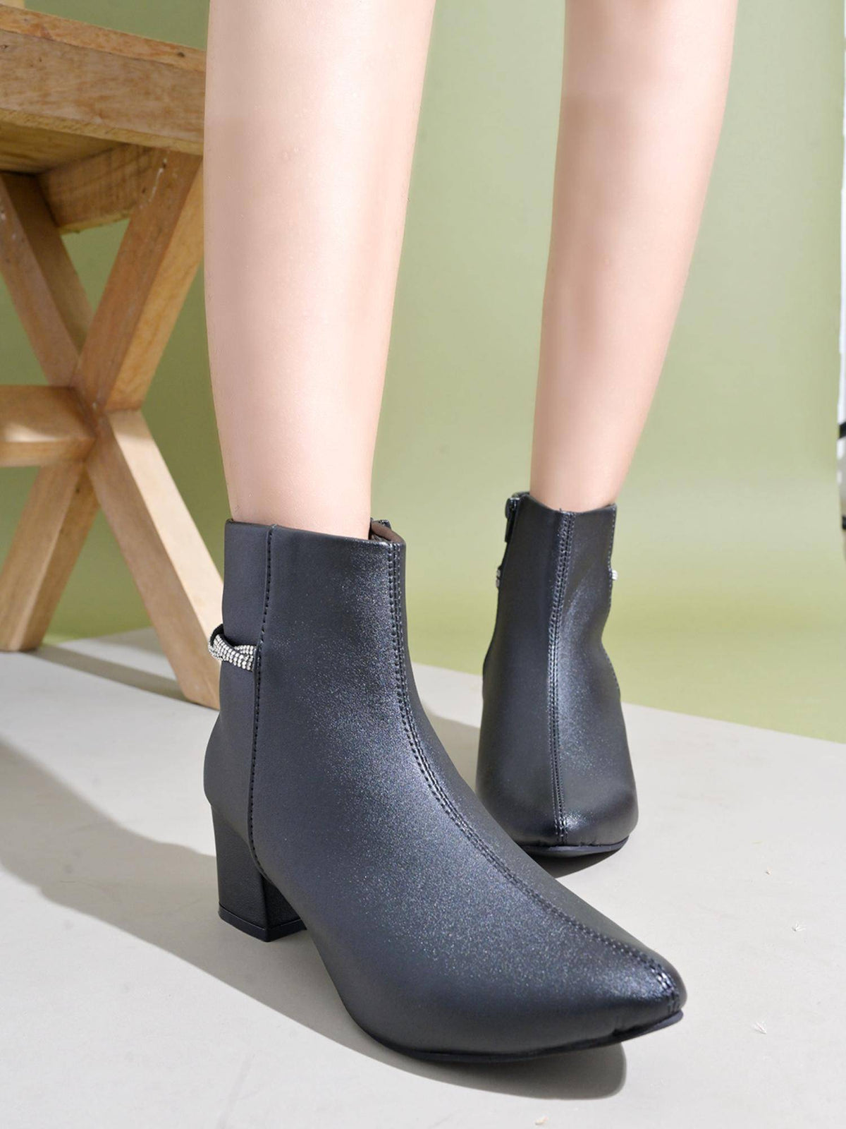 Stylish Black Ankle Boots for Women | BT61 - view 3
