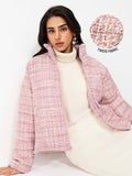 Rosette Women Puffer Jacket | JC78 - view 1