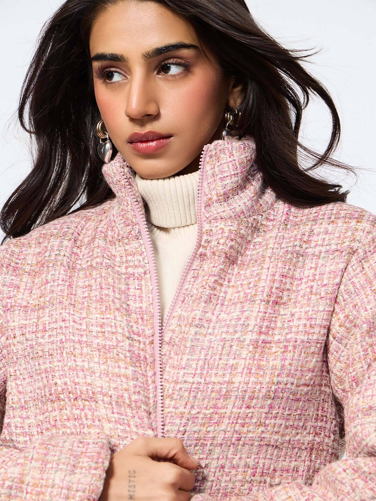 Rosette Women Puffer Jacket | JC78 - view 2