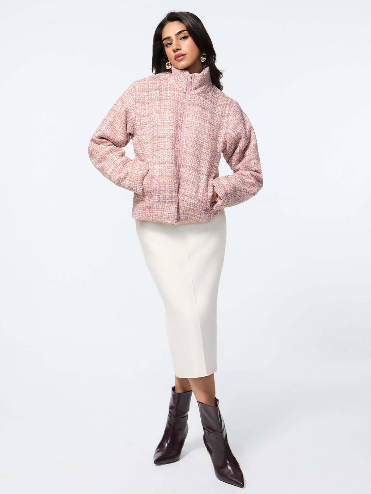 Rosette Women Puffer Jacket | JC78 - view 4