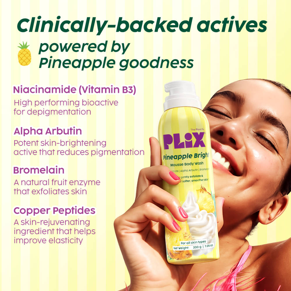 Pineapple Bright Mousse Body Wash For Even-Looking Skin Tone | PL1 - view 3
