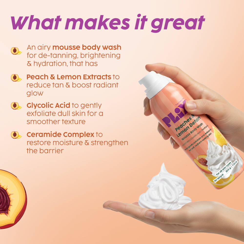 Peaches & Lemon De-Tan Mousse Body Wash | PL1 - view 3