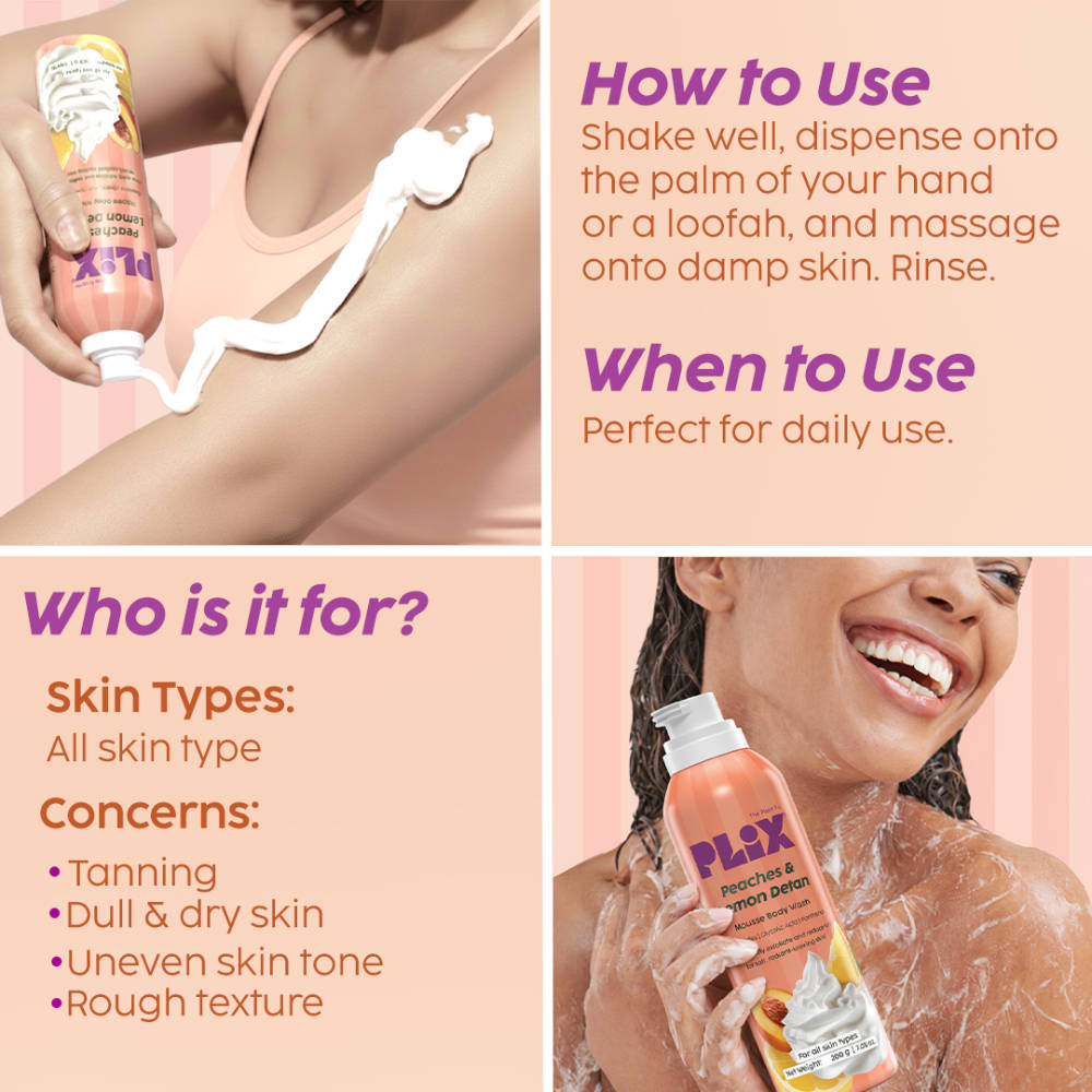 Peaches & Lemon De-Tan Mousse Body Wash | PL1 - view 4