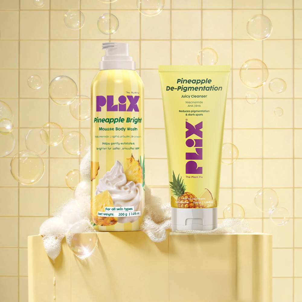 Pineapple Brightening Foamy Mousse Body Wash & Juicy Cleanser Combo | PL1 - view 7