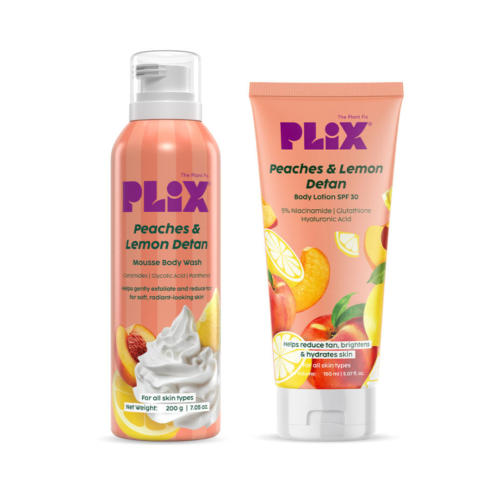 Peaches & Lemon De-Tan Body Care Duo For Smooth & Hydrated Skin | PL1 - view 1