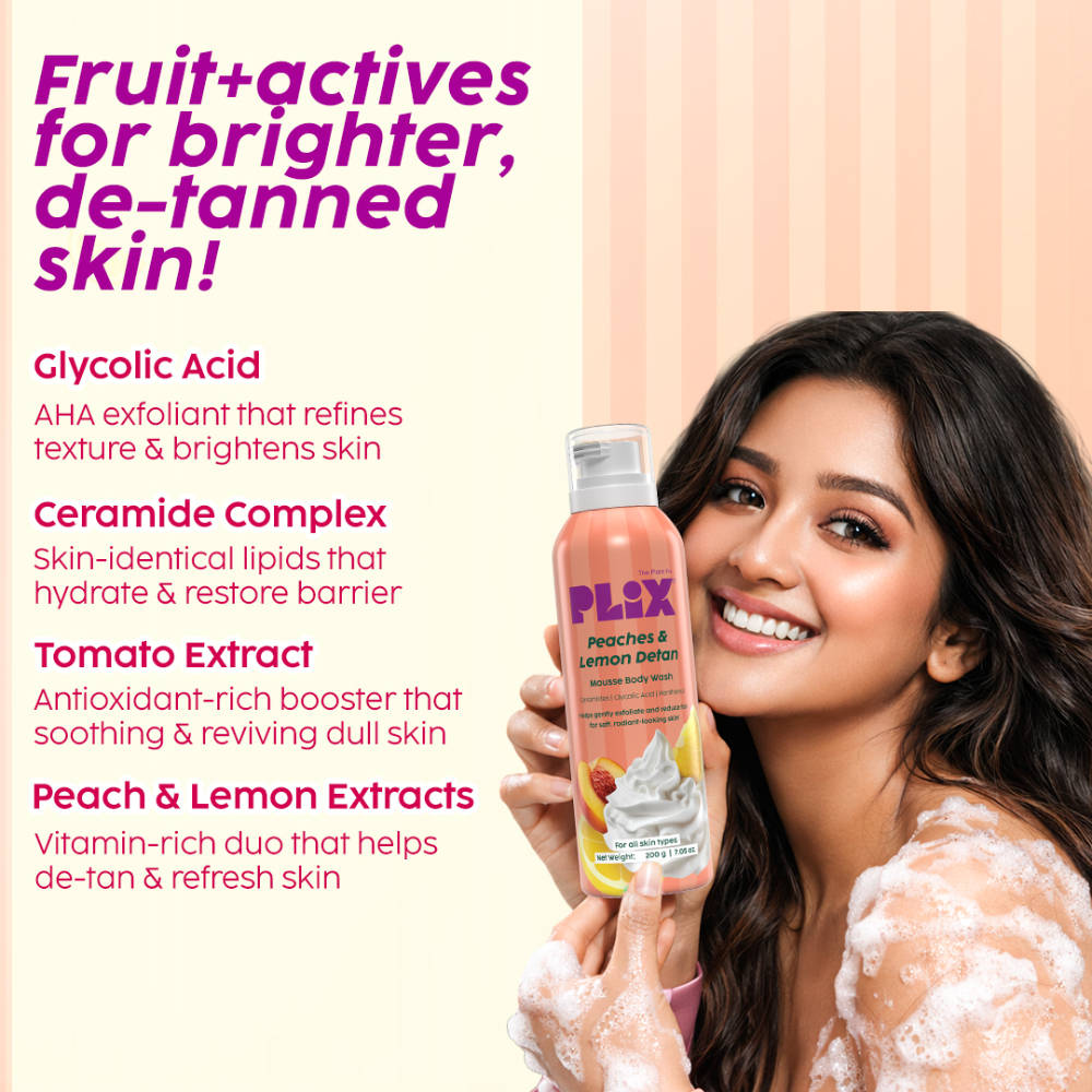 Peaches & Lemon De-Tan Body Care Duo For Smooth & Hydrated Skin | PL1 - view 3