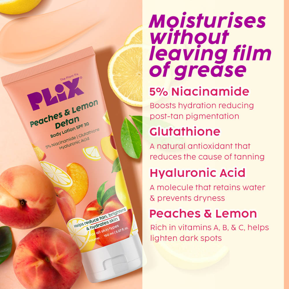 Peaches & Lemon De-Tan Body Care Duo For Smooth & Hydrated Skin | PL1 - view 6