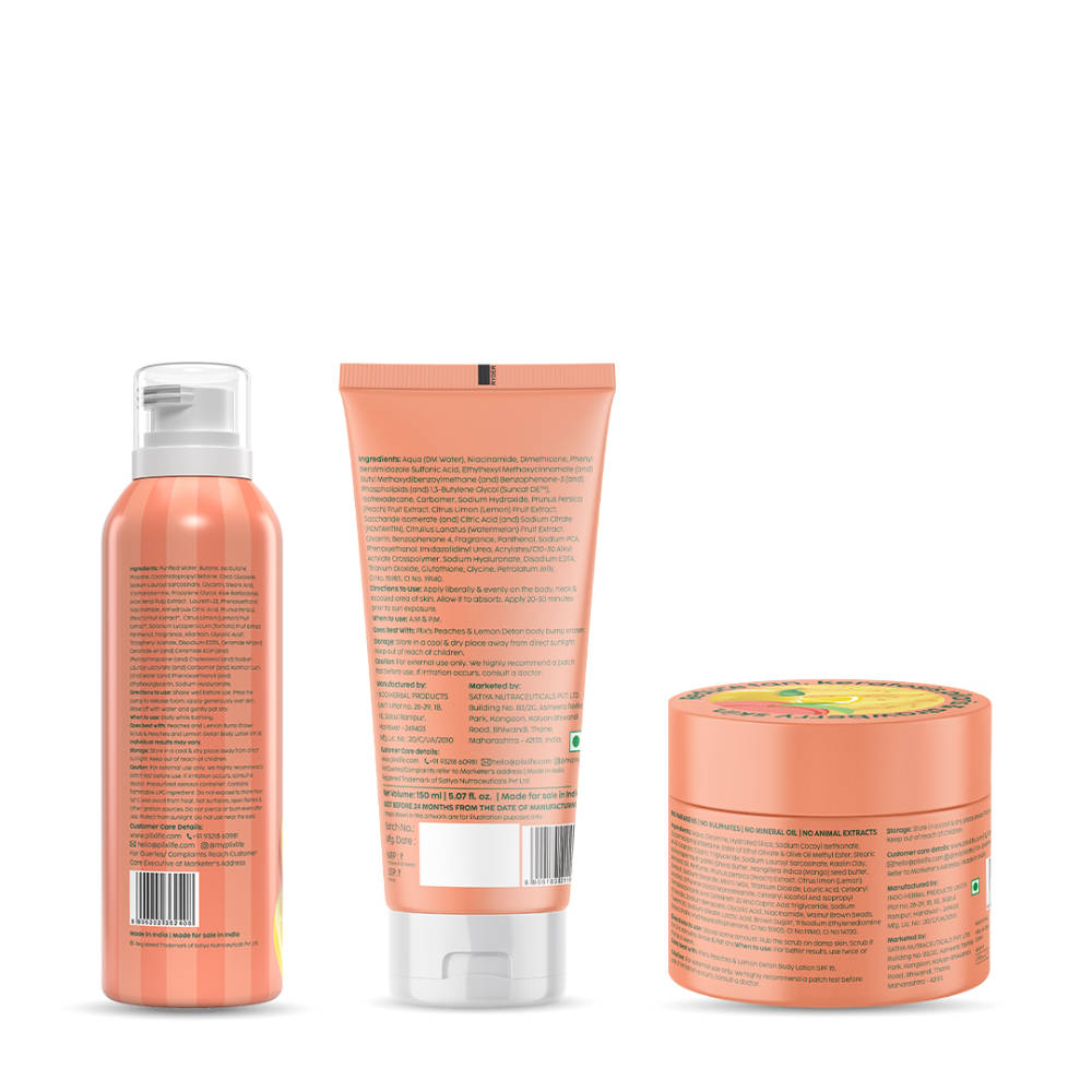 Peaches & Lemon De-Tan Body Trio For Smooth & Hydrated Skin | PL1 - view 10