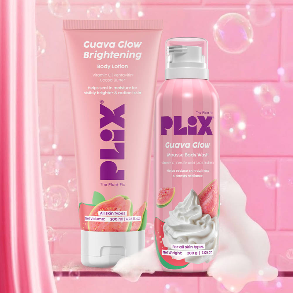 Guava Glow Mousse Body Wash & Hydrating Body Lotion For Soft Skin Combo | PL1 - view 6