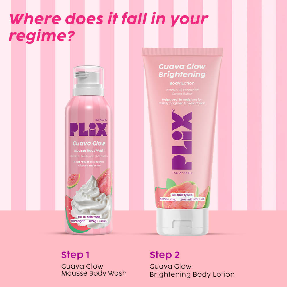 Guava Glow Mousse Body Wash & Hydrating Body Lotion For Soft Skin Combo | PL1 - view 7