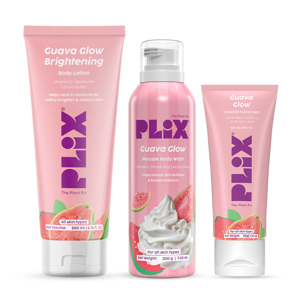 Guava Glow Body Wash, Body Lotion & SPF 50 Sunscreen Combo | PL1 - view 1