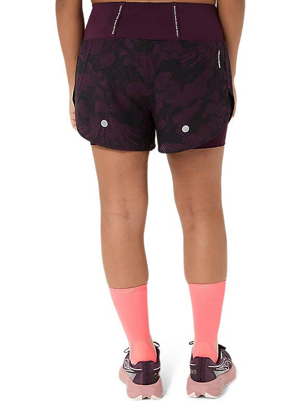 Road All Over Print 2-N-1 3.5In Maroon Shorts - view 2