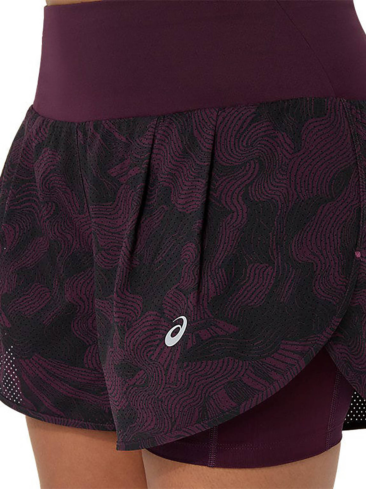 Road All Over Print 2-N-1 3.5In Maroon Shorts - view 5