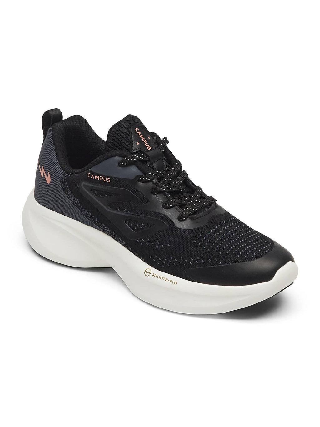 GLIMPSE Black Women Running Shoes | SH9 - view 2