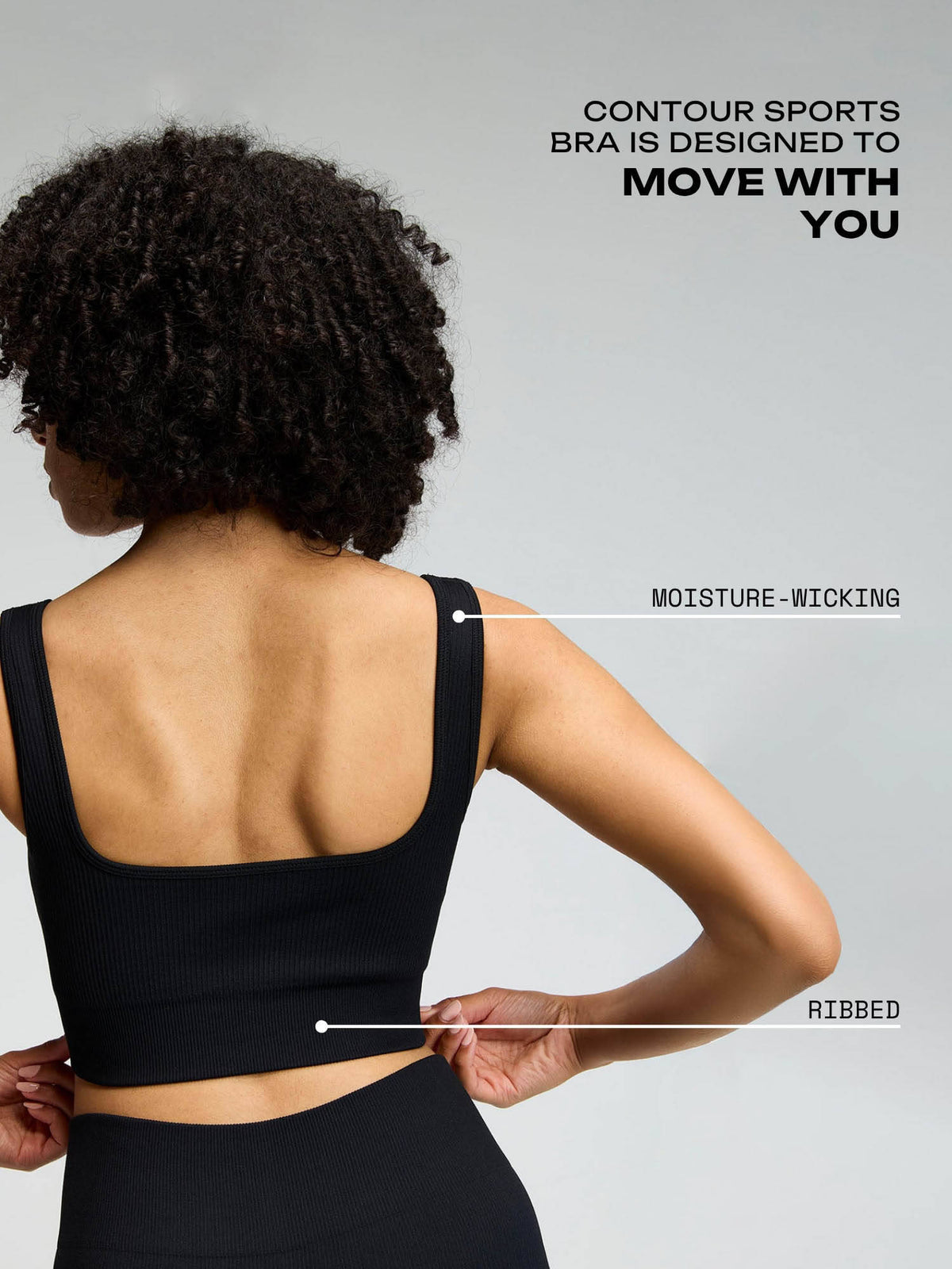 Slate Blue Contoured Seamless Solid Sports Bra | sb09 - view 8