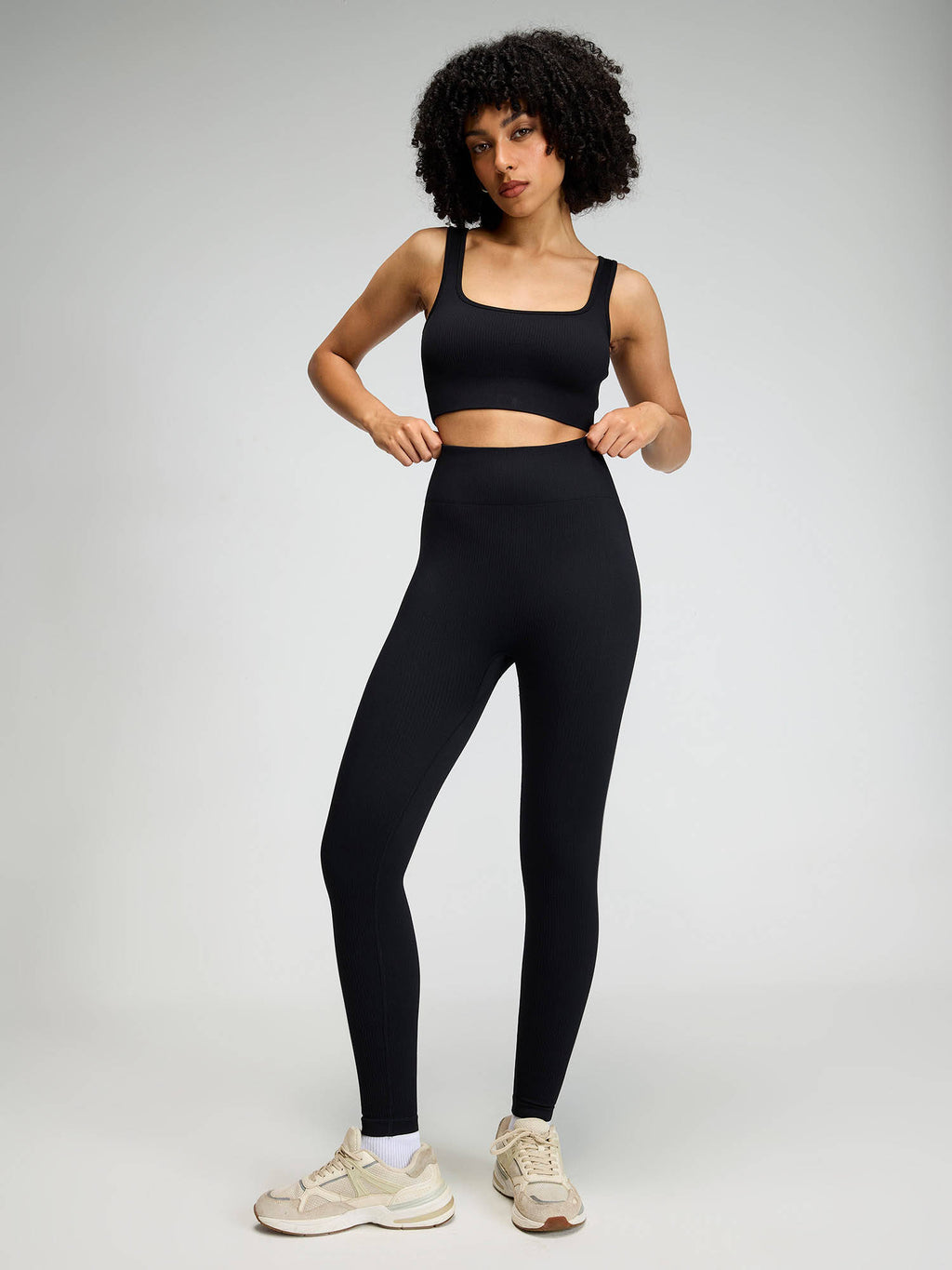 Slate Blue Contoured Seamless Solid Sports Bra | sb09 - view 13