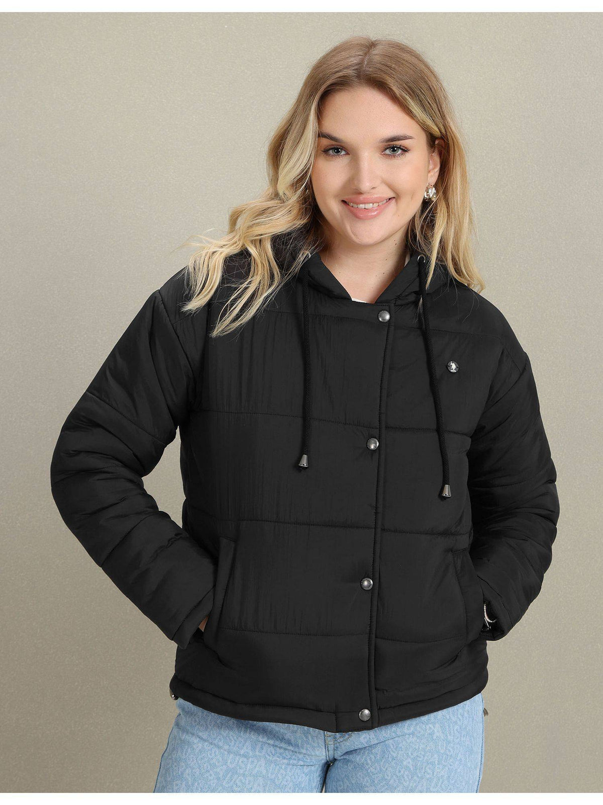 Hooded Solid Padded Jacket | JC78 - view 8