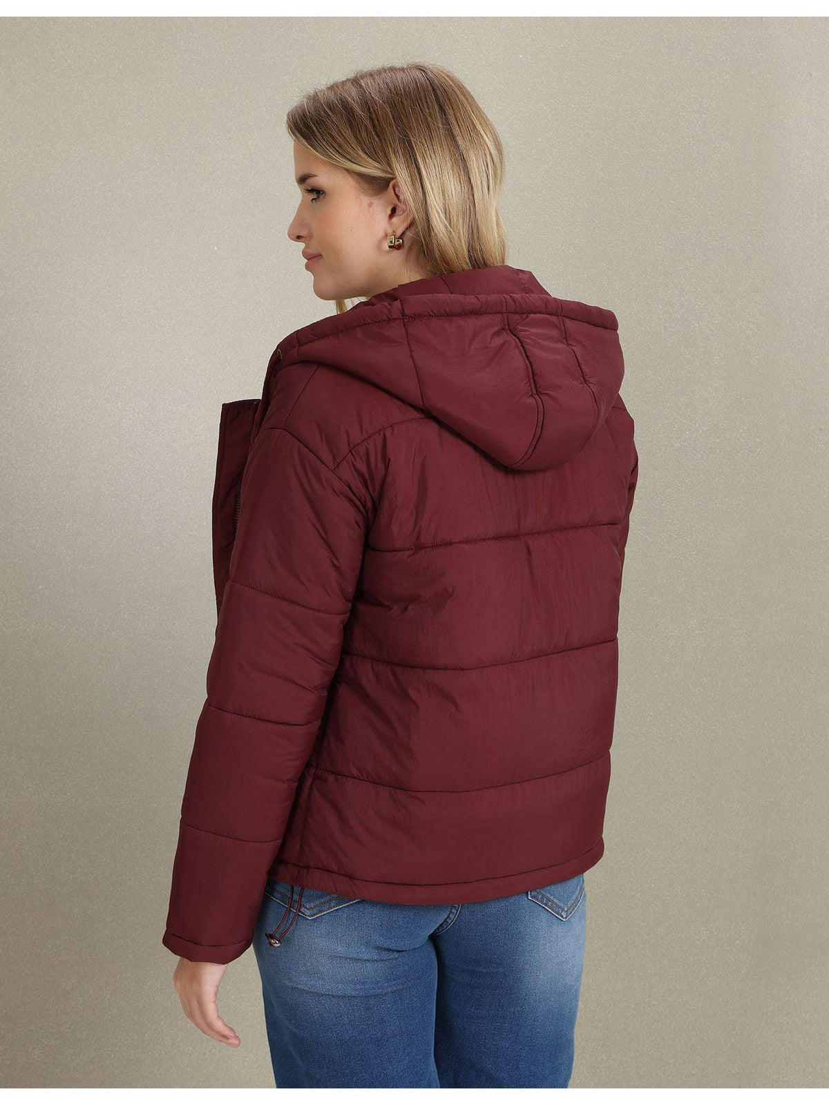 Hooded Solid Padded Jacket | JC78 - view 12