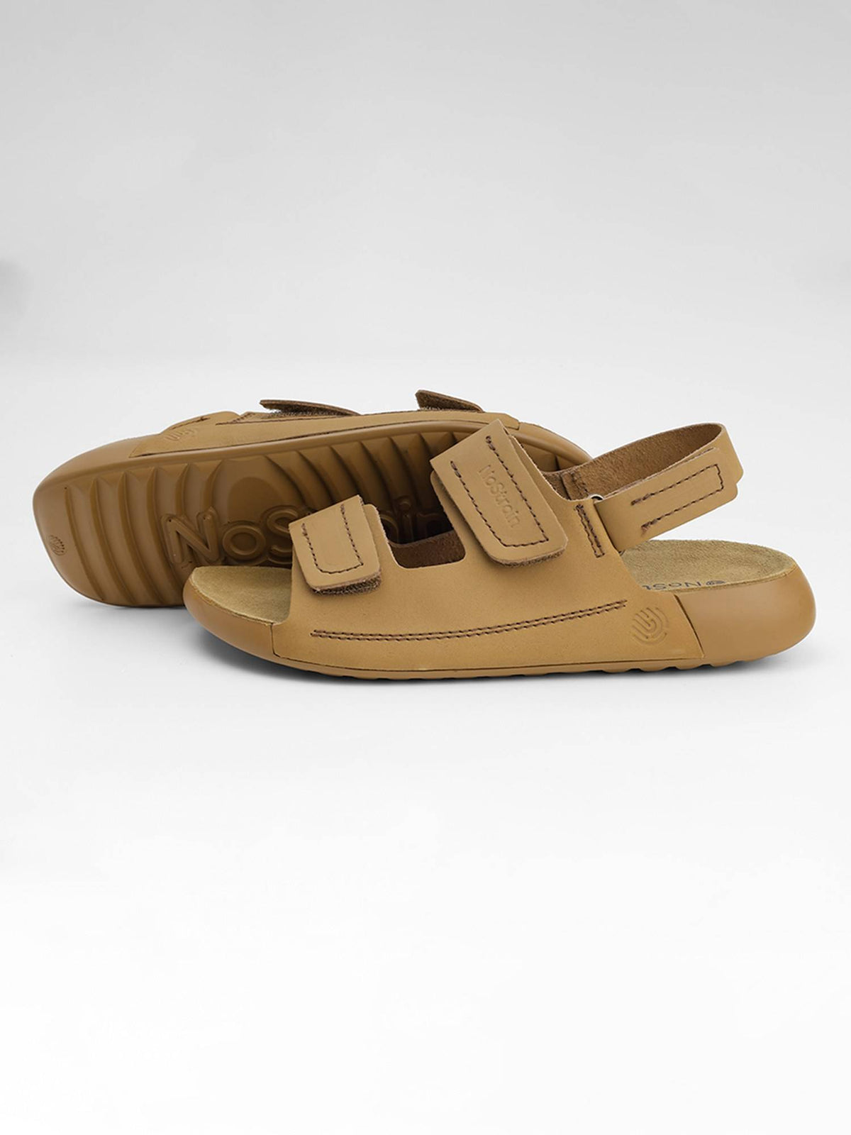 Back Strap Leather Sandals - Beige | SD89 - view 18