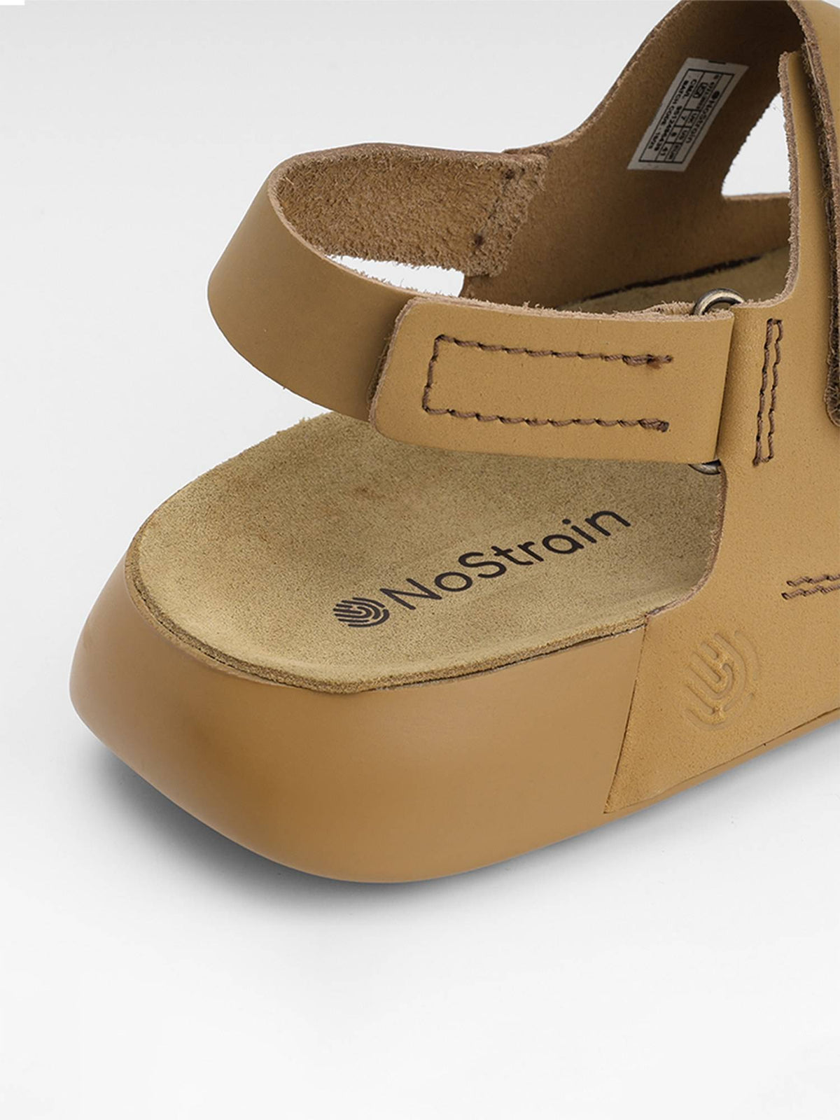 Back Strap Leather Sandals - Brown | SD89 - view 12