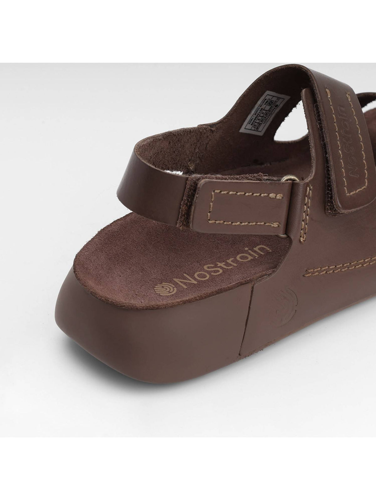 Back Strap Leather Sandals - Beige | SD89 - view 12