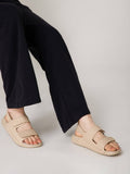 Back Strap Leather Sandals - Beige | SD89 - view 1