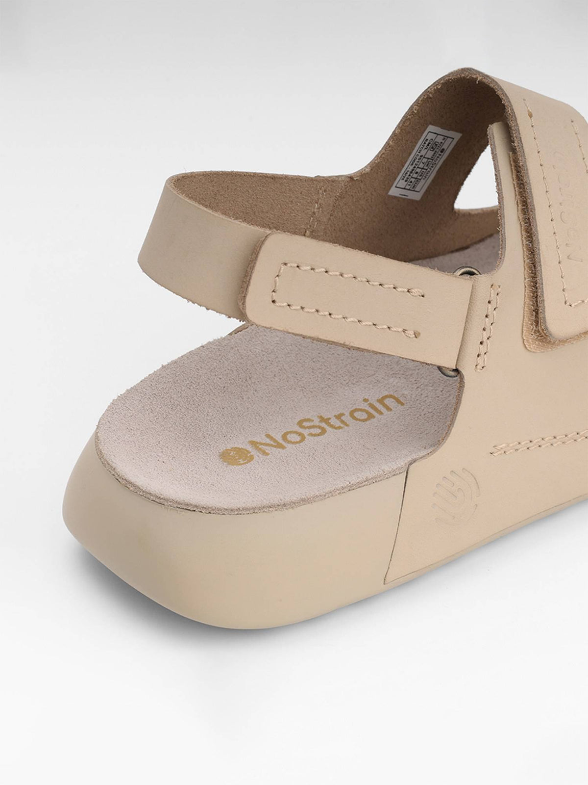 Back Strap Leather Sandals - Beige | SD89 - view 5