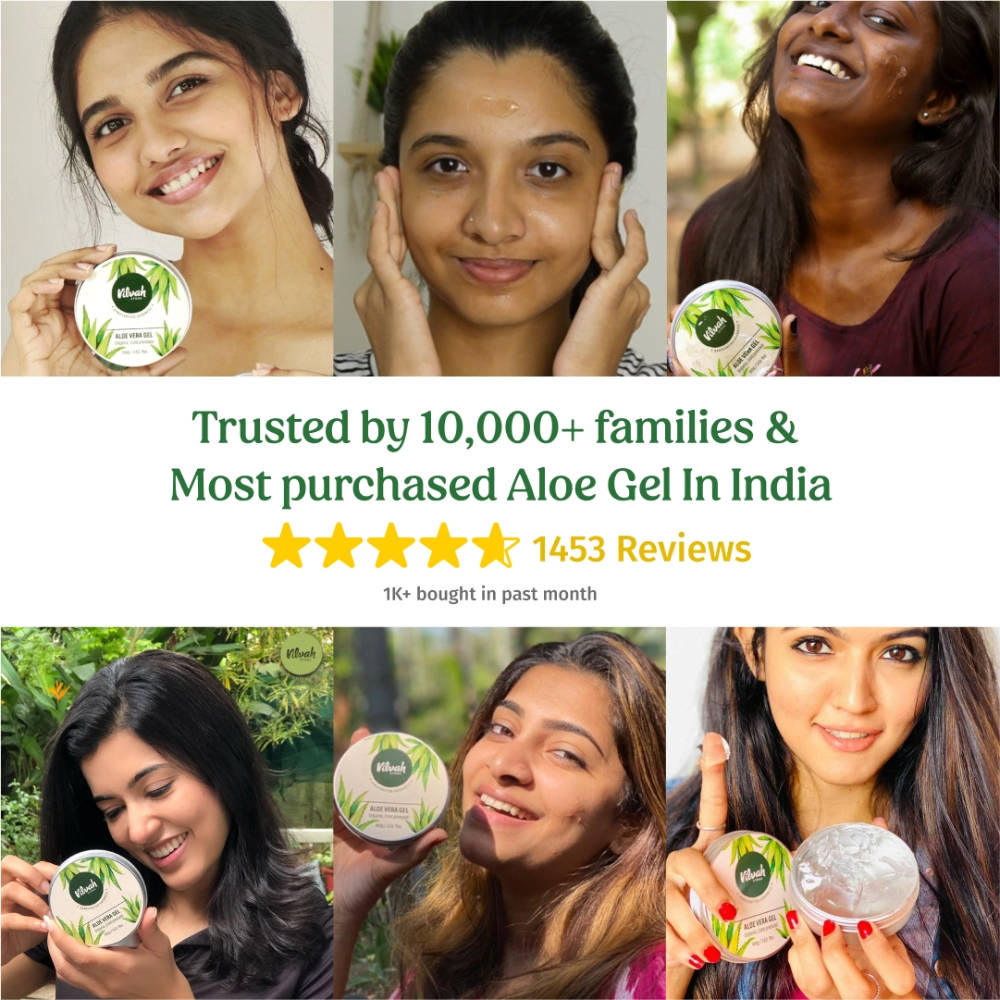 Aloe Vera Gel 100% Pure & Cold Pressed Multi Use Gel For Hair, Face & Body | FC3 - view 3