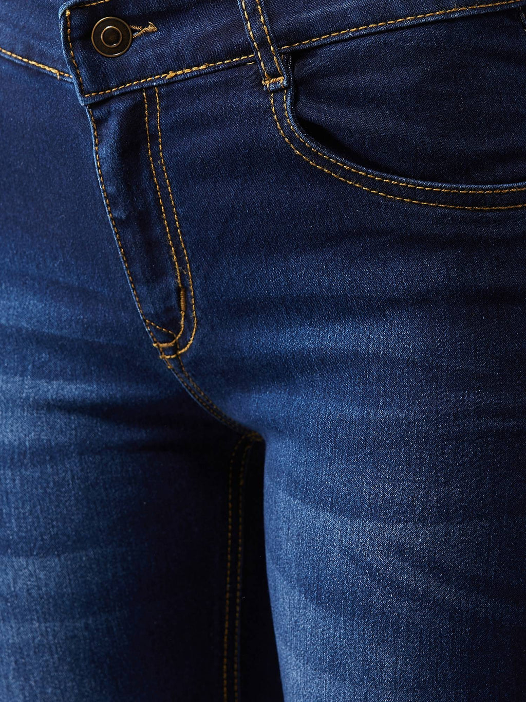 Blue Bootcut Denim Stretchable Jeans | BT10 - view 5
