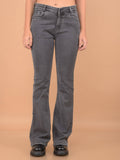 Grey Long Length Bootcut Jeans | BT10 - view 1