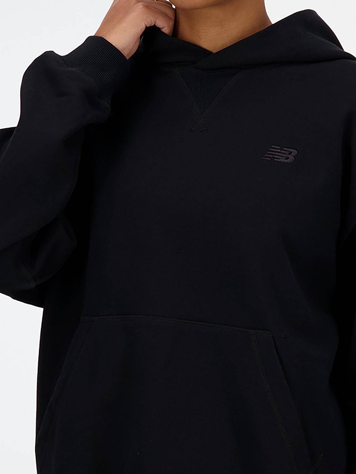 Cream Solid/Plain Hooded Hoodie | HD56 - view 13