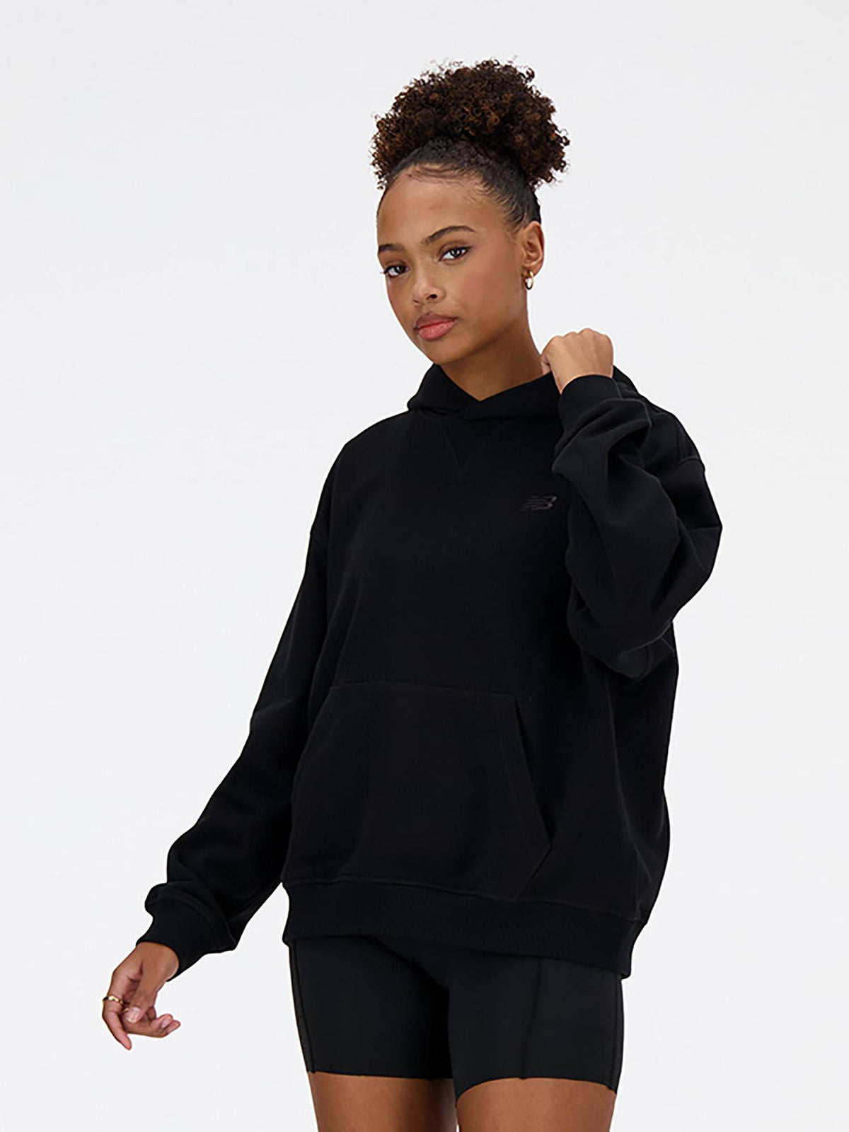 Cream Solid/Plain Hooded Hoodie | HD56 - view 15
