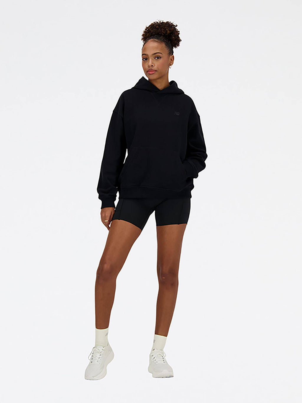 Cream Solid/Plain Hooded Hoodie | HD56 - view 16