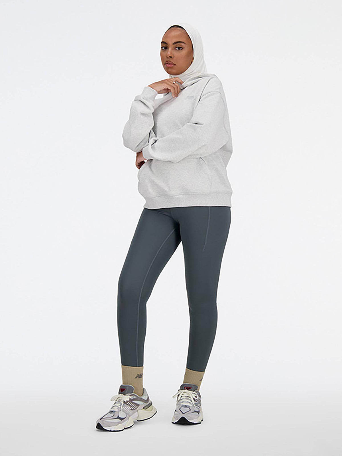Cream Solid/Plain Hooded Hoodie | HD56 - view 18