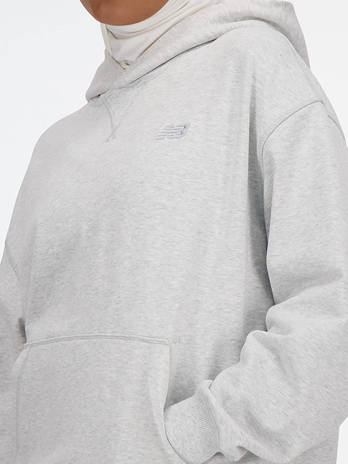 Cream Solid/Plain Hooded Hoodie | HD56 - view 19