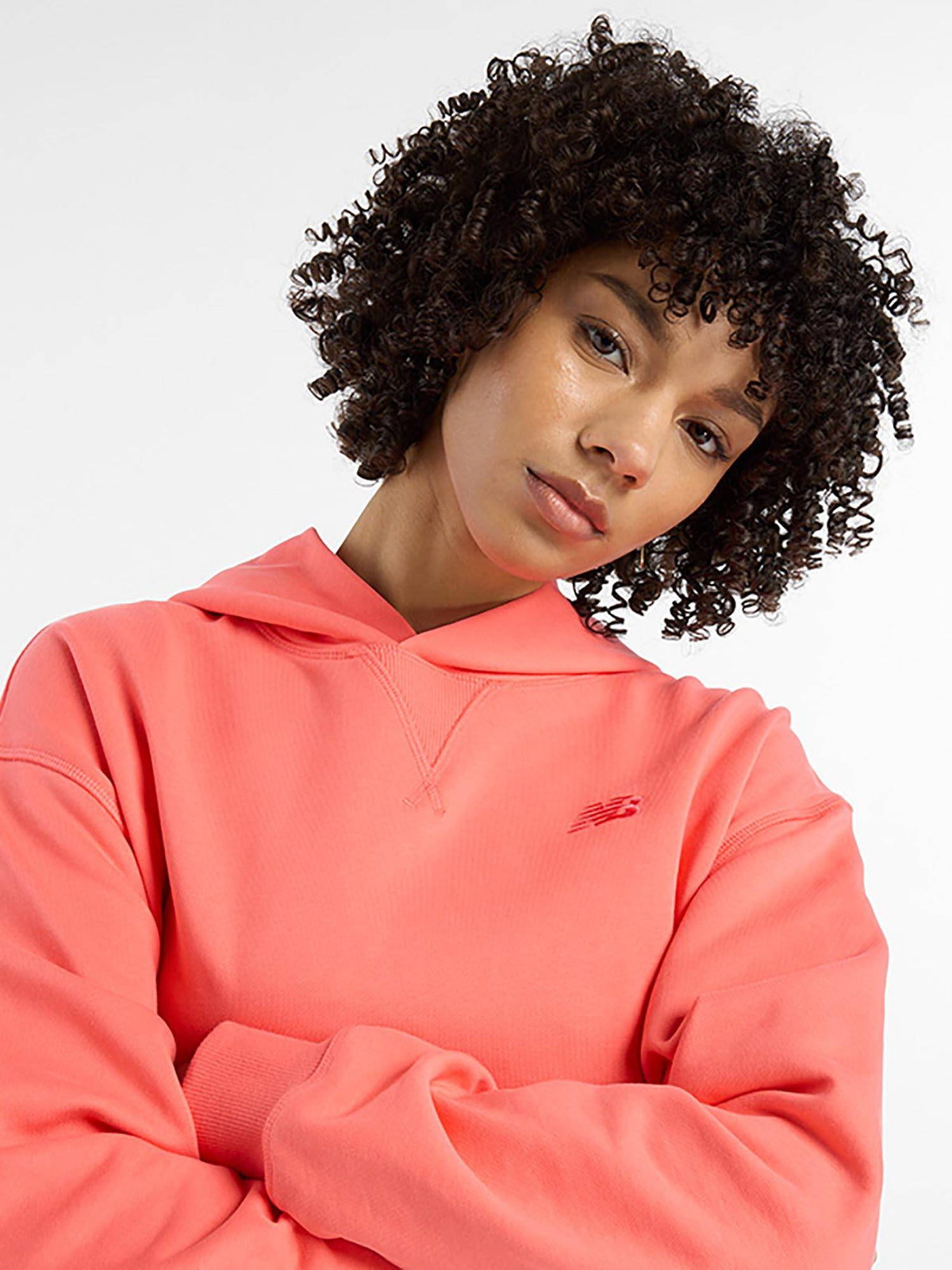 Cream Solid/Plain Hooded Hoodie | HD56 - view 7