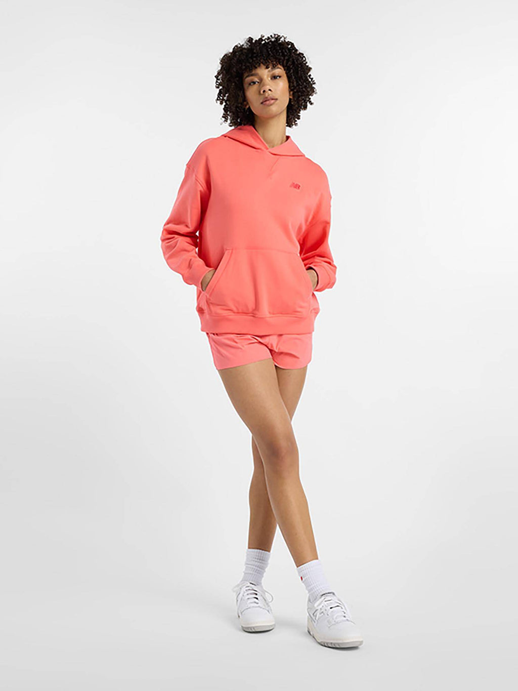 Cream Solid/Plain Hooded Hoodie | HD56 - view 9