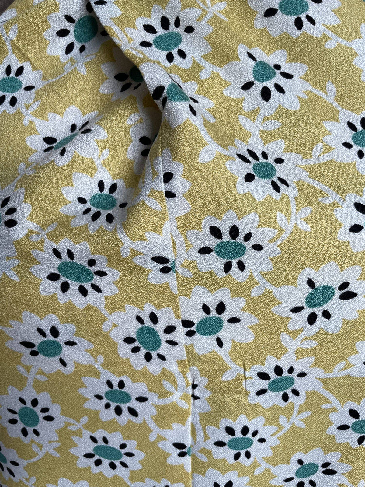 Yellow Floral Twist Halter Top | HT67 - view 5