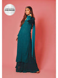Dreamy Teal Chikankari Kurta | FY93 - view 1
