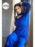 Bazaar Blue Full Sleeves Chikankari Kurta | FY93 - view 1