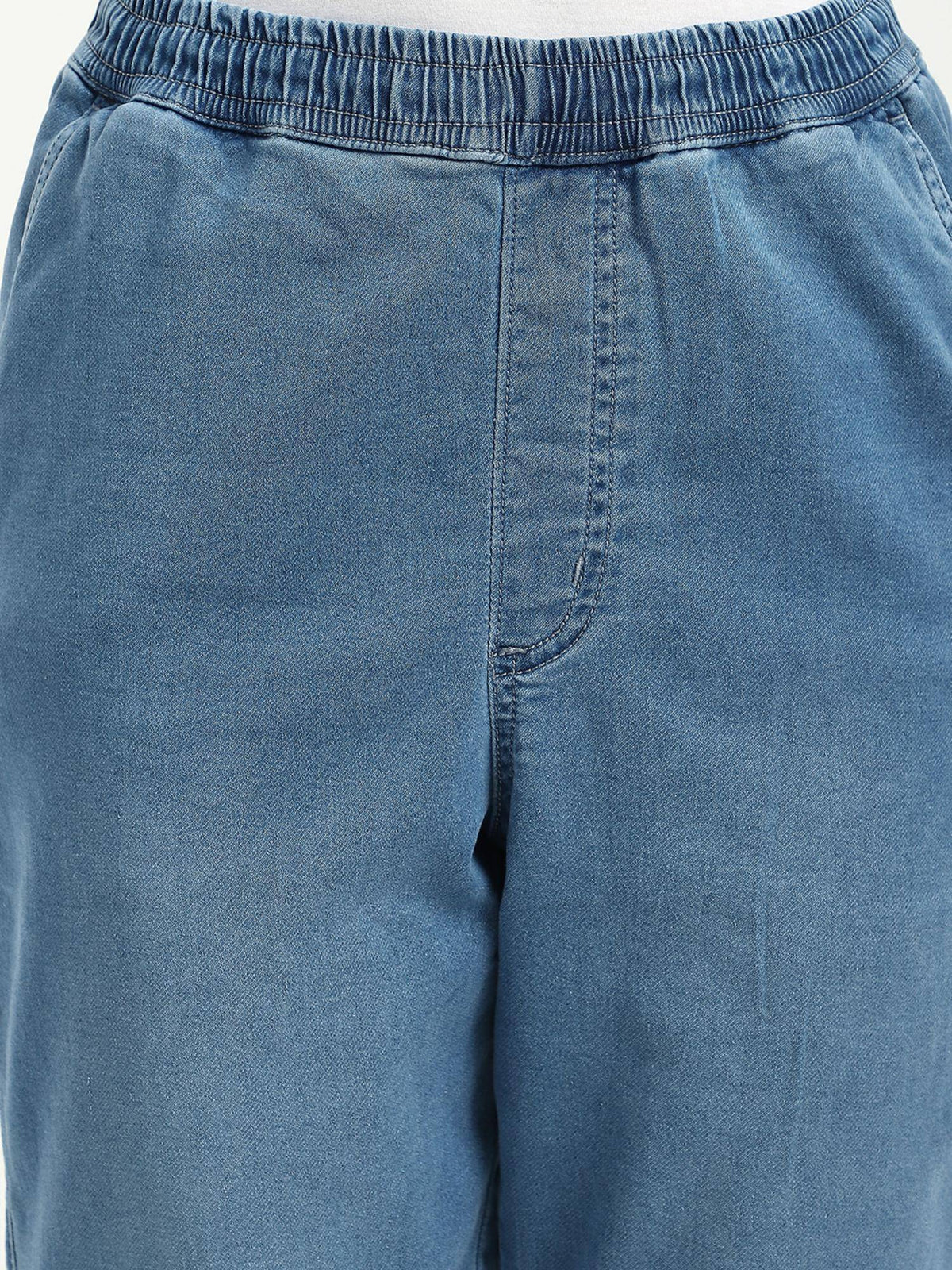 Black Solid Relaxed Women Jeans | RF89 - view 18