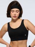 Black High Impact Sports Bra | sb09 - view 1
