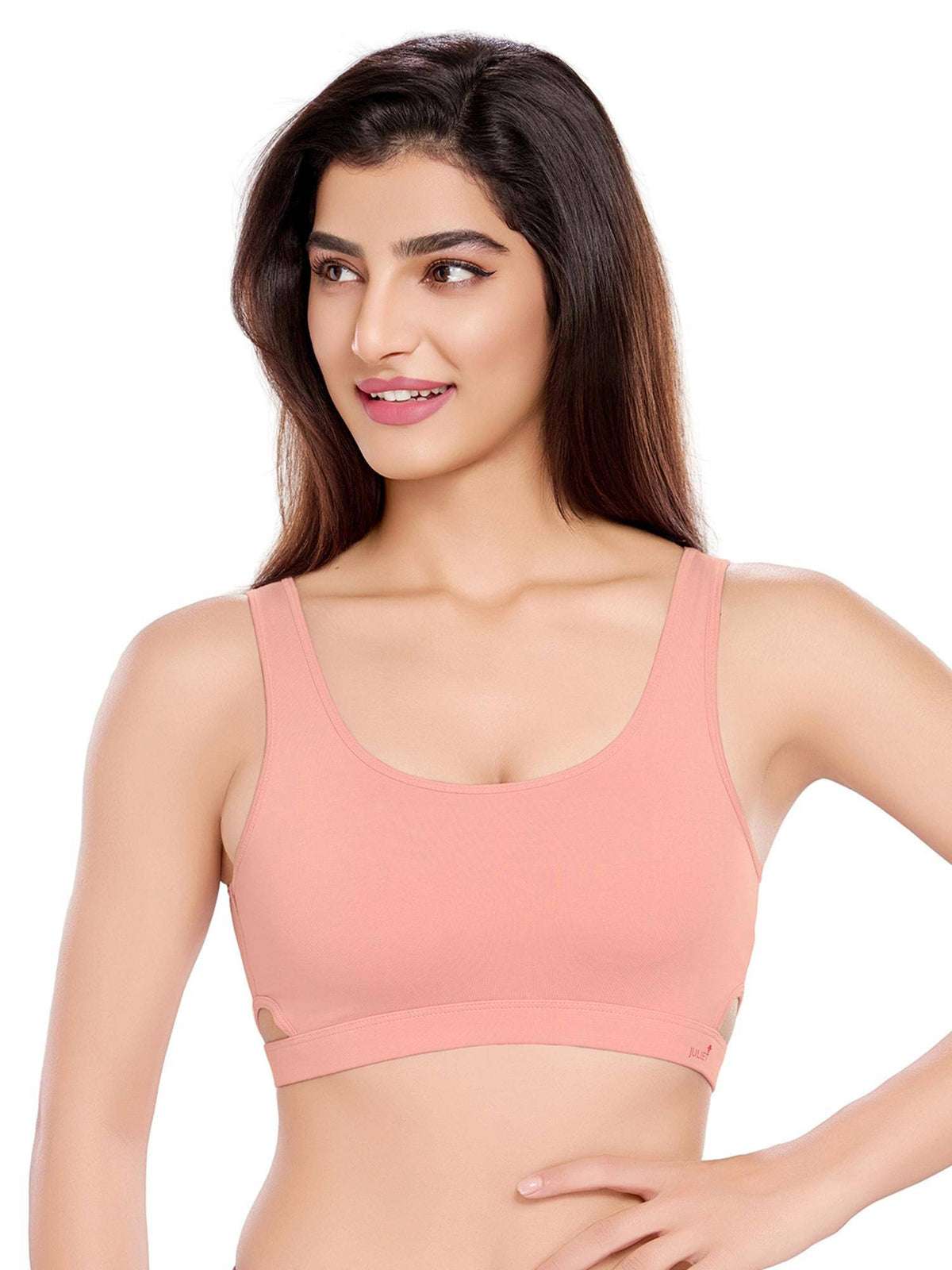 Womens Effortless Lift Padded Sports Bra Charcoal | sb09 - view 13